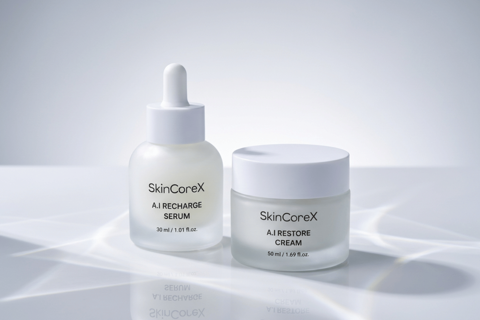 SkinCoreX A.I Recharge Serum and A.I Restore Cream duo